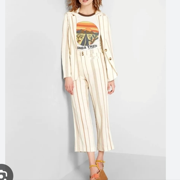 Modcloth Opportunity striped linen blend pants - Picture 6 of 12